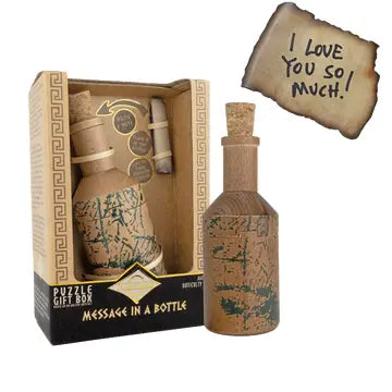 Message in a Bottle Secret Box Puzzle