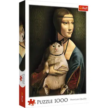 Da Vinci, Lady with a Cat 1000pc