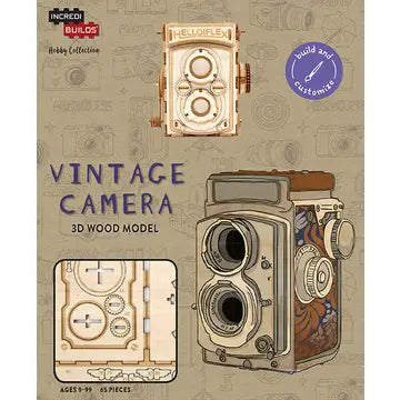 Vintage Camera 3D Wood Model