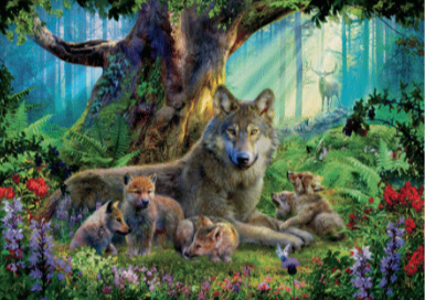 Wolves in the Forest 1000pc