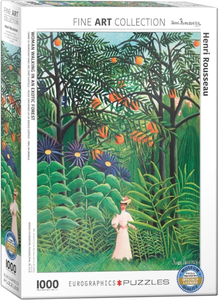 Woman in an Exotic Forest (Rousseau) 1000pc