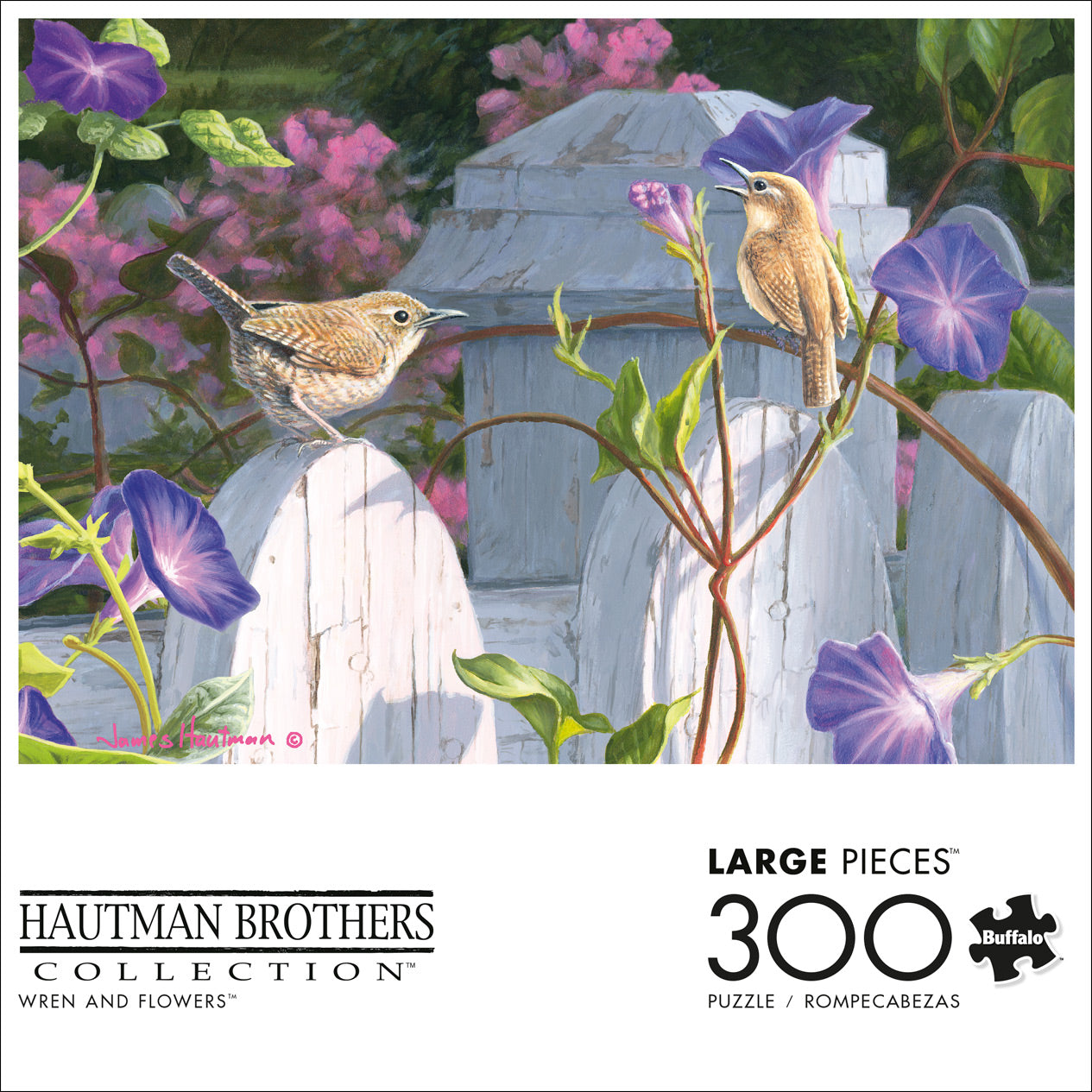 Wren and Flowers 300pc