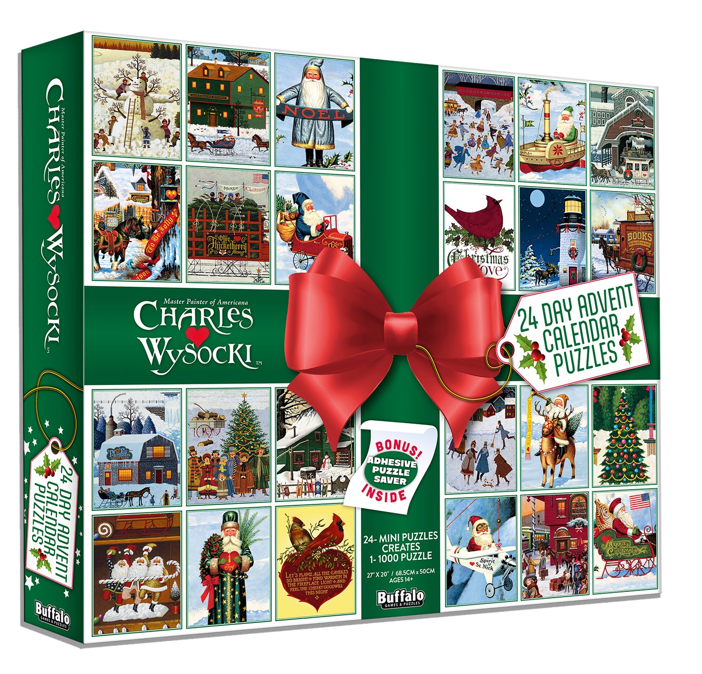 Charles Wysocki 24 Day Advent Calendar Puzzles