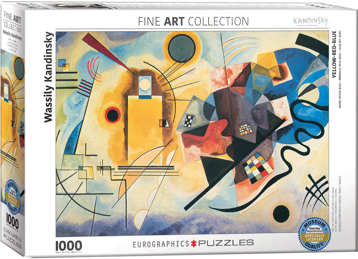 Yellow Red Blue Kandinsky 1000pc