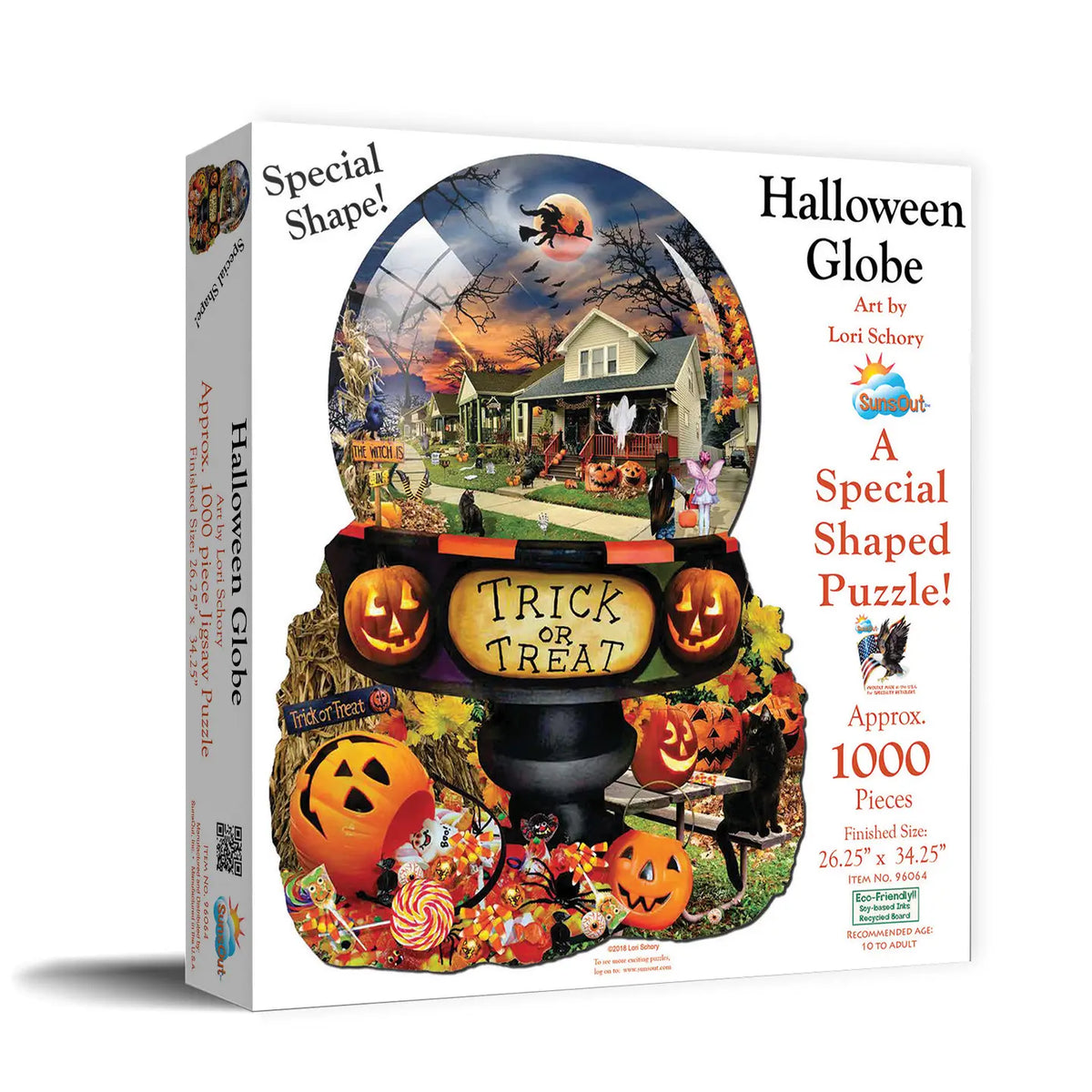 Halloween Globe Shaped Puzzle 1000pc