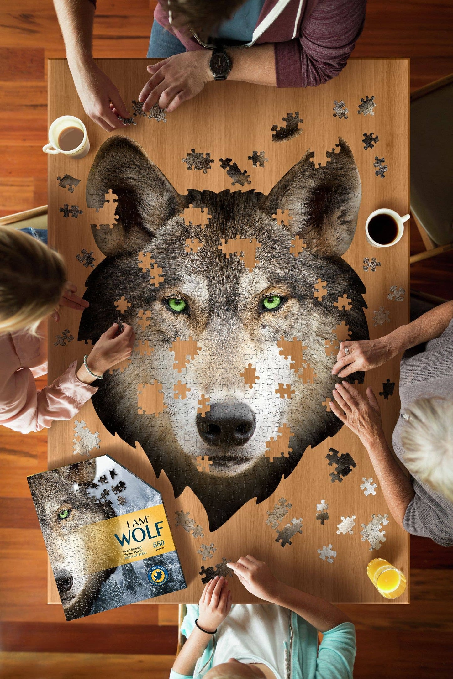 I AM Wolf - Shaped 550pc