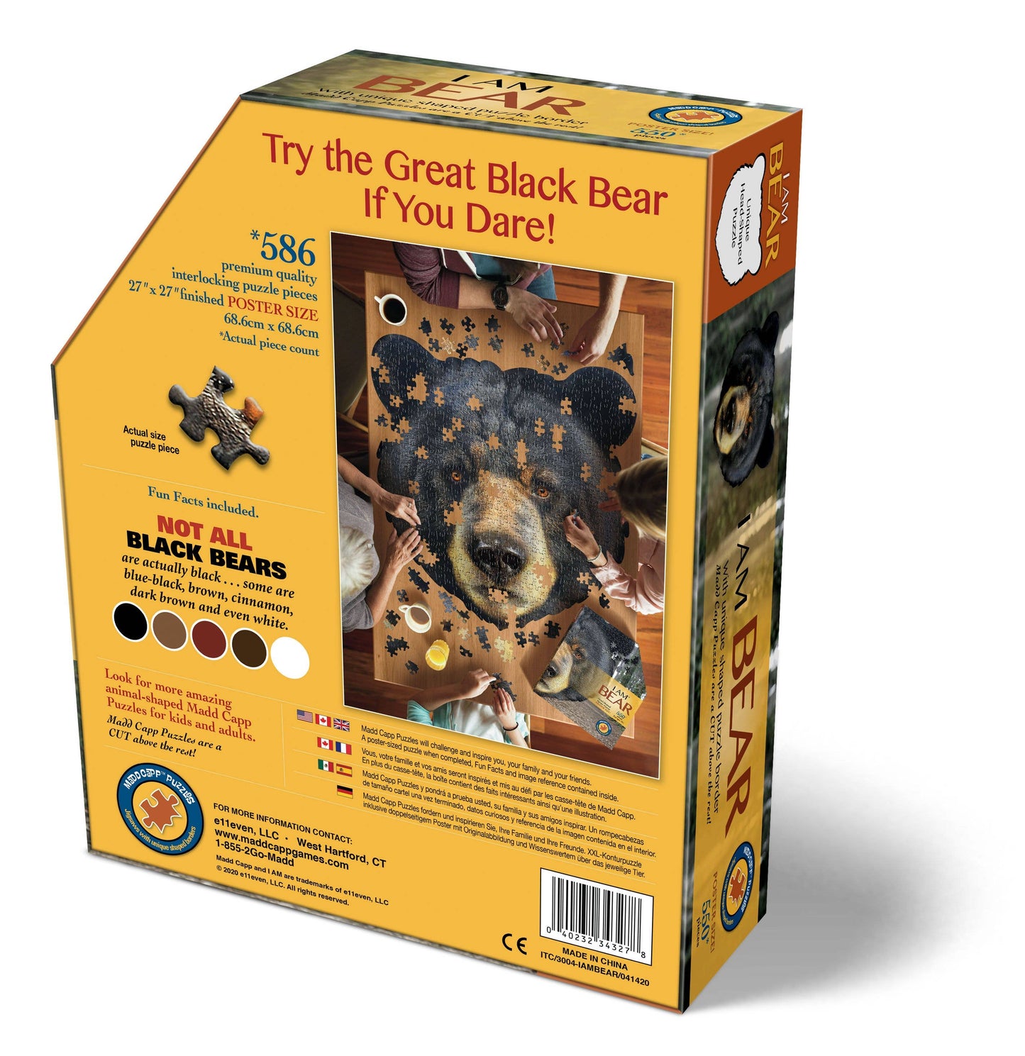 I AM Bear - Shaped 550pc