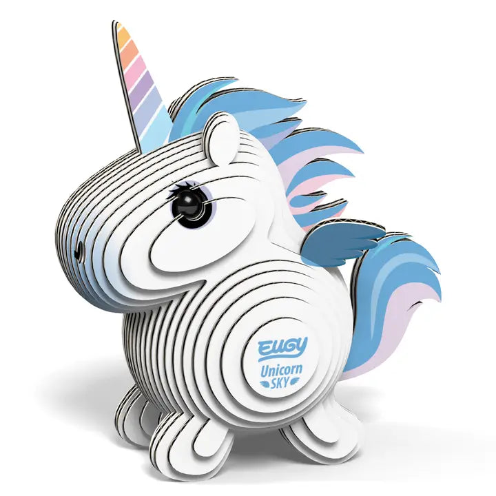 Eugy 3D Wood Puzzle: Unicorn Sky