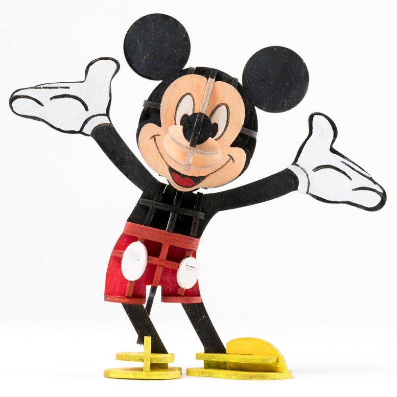 Disney: Mickey Mouse Book and 3D Wood Model