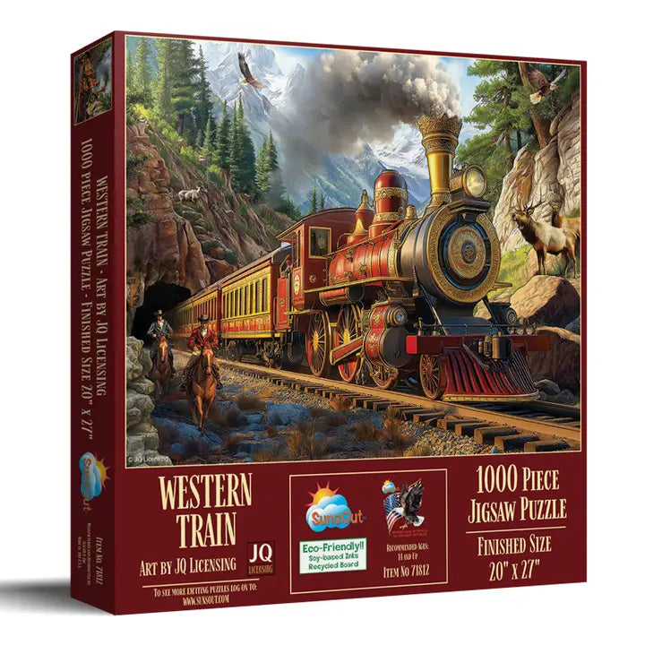 Western Train 1000pc