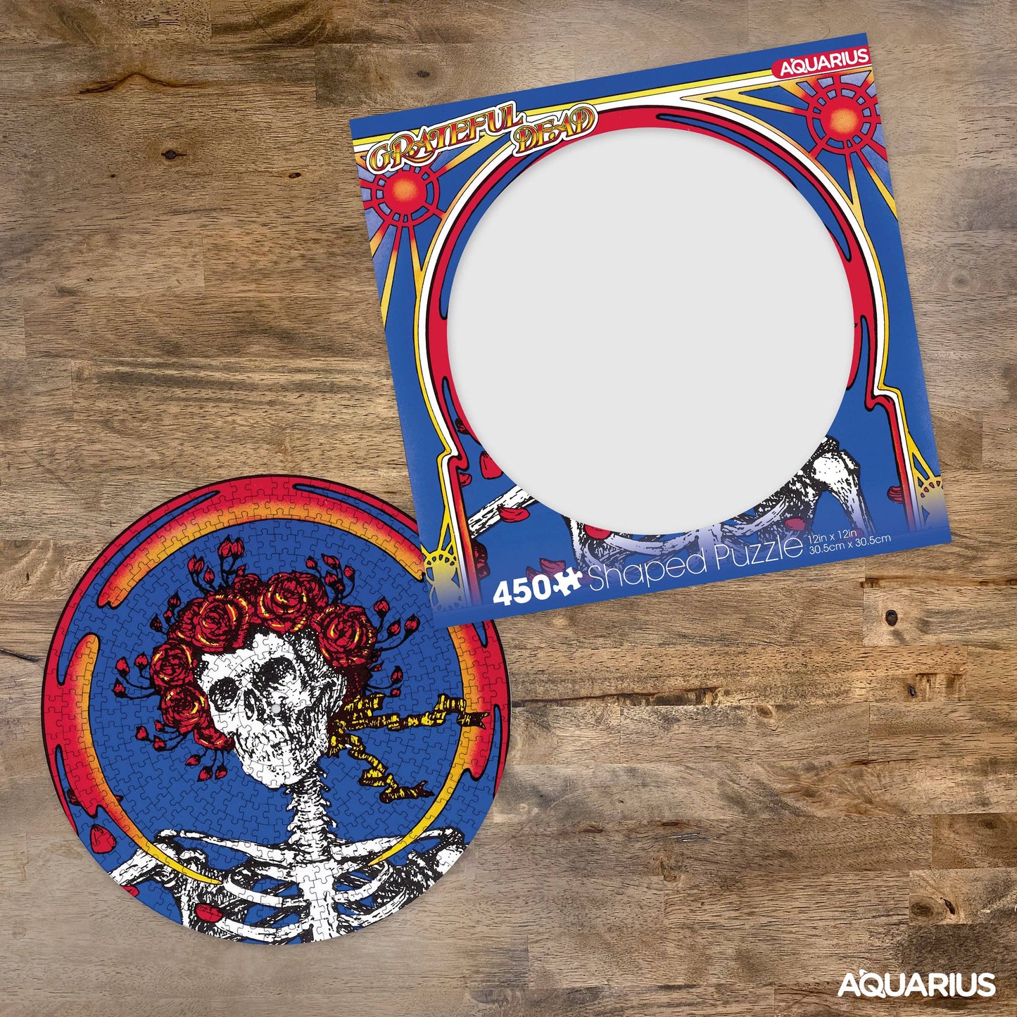 Vinyl Album Round: Grateful Dead Skull & Roses 450pc