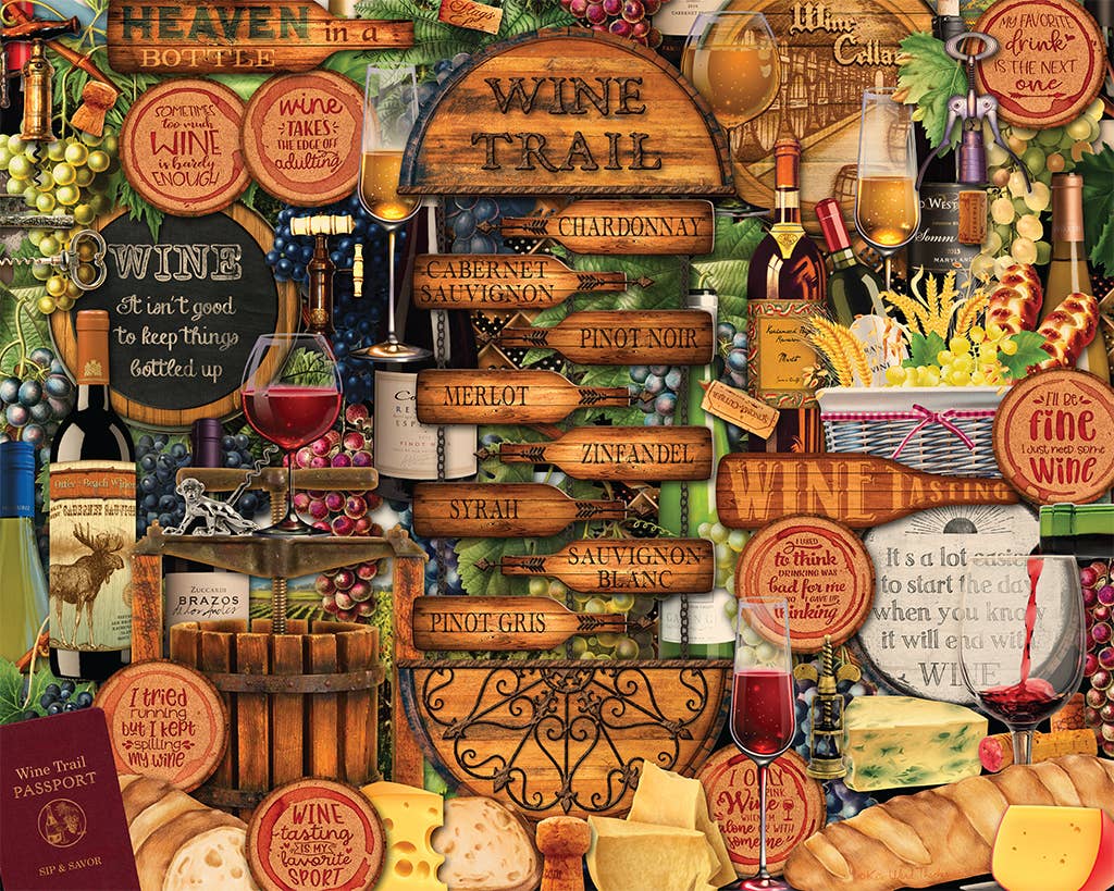 Wine Trail by Kate Ward Thacker 1000pc