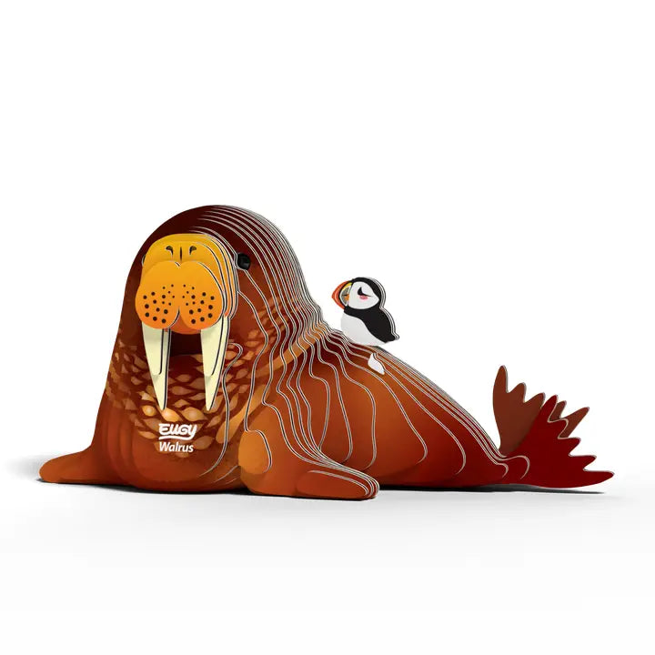 Eugy 3D Wood Puzzle: Walrus