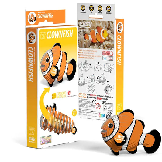 Eugy 3D Wood Puzzle: Clownfish