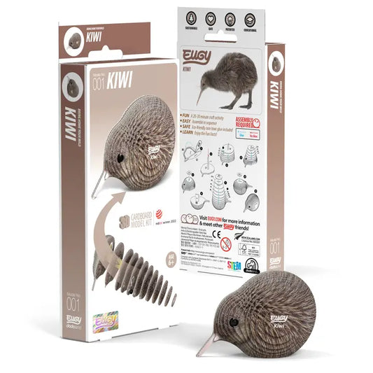 Eugy 3D Wood Puzzle: Kiwi