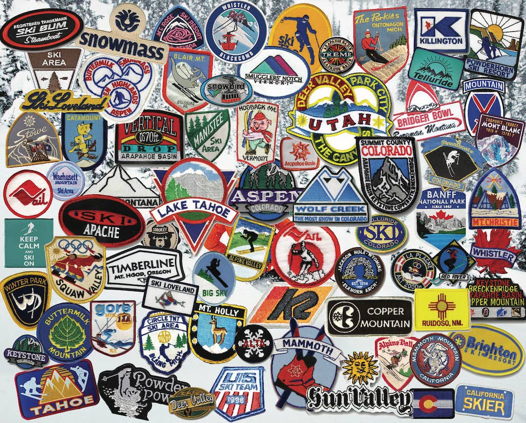 Ski Patches by Steve Smith 1000pc