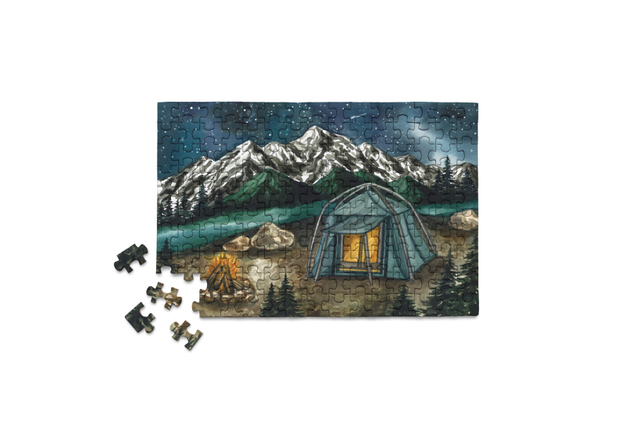 Camping in Pacific Northwest National Park Micro Tube 150pc