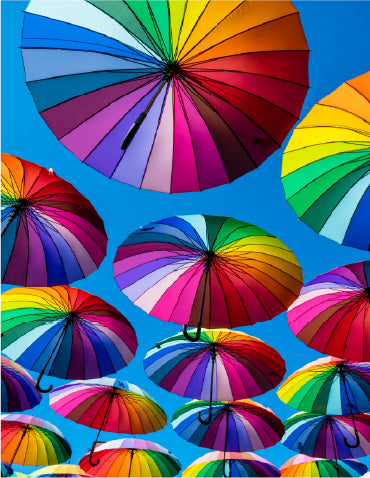 Colorful Umbrellas 70pc