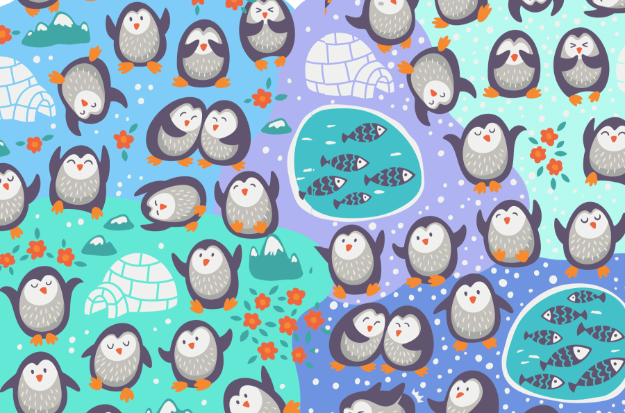 Penguins Micro Tube 150pc