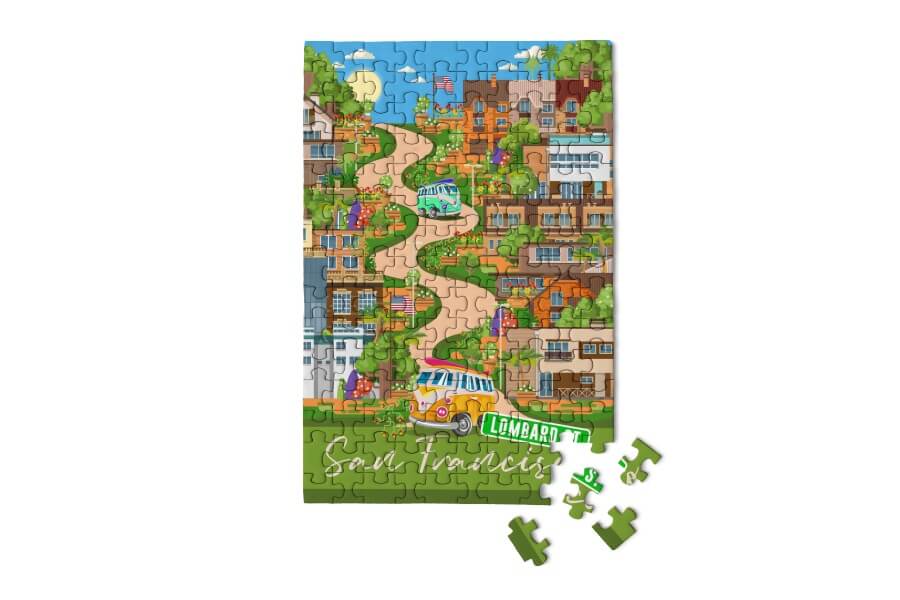 San Francisco Lombard Street Micro Tube 150pc