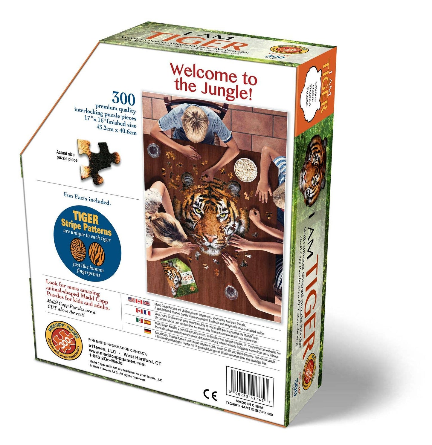 I AM Tiger - Shaped 300pc