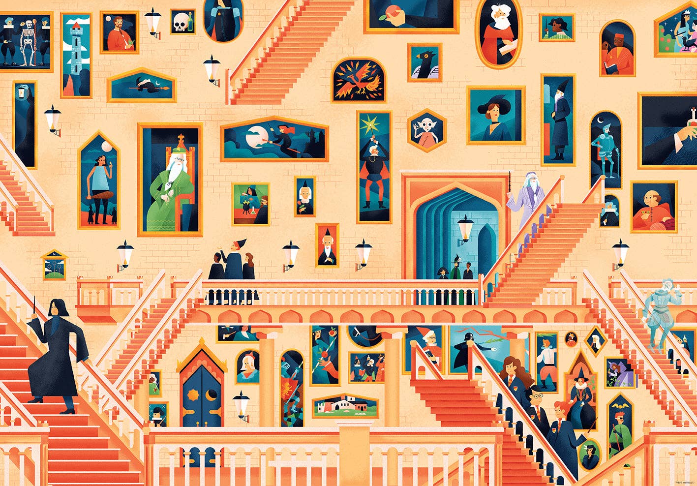Exploring Hogwarts Puzzle and Book Set 500pc
