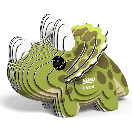 Eugy 3D Wood Puzzle: Tricera