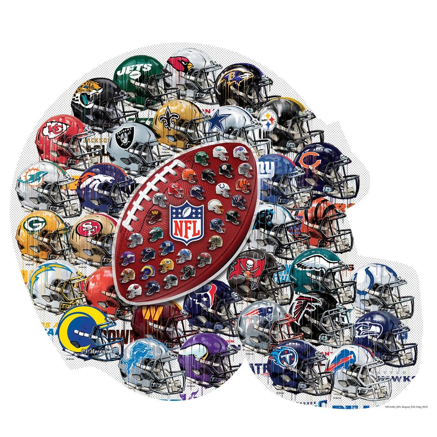 NFL - Helmet Drip Art 500pc