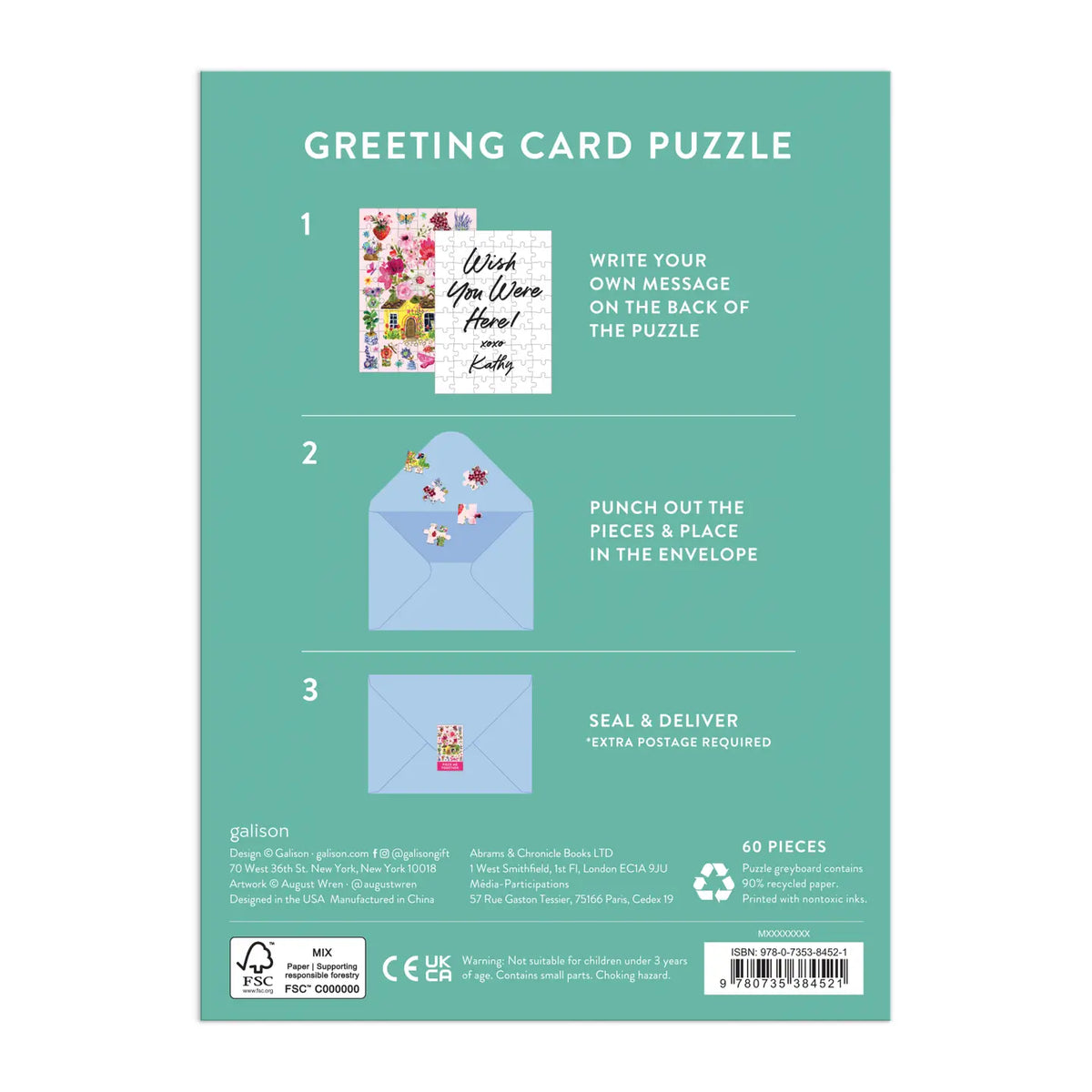 Buzzy Bouquets Greeting Card 60pc
