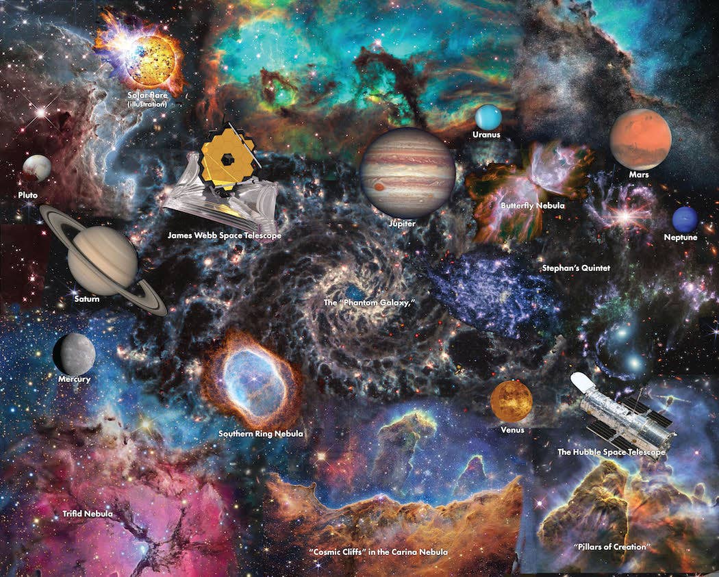 Hubble & Webb Deep Space by Steve Smith 1000pc