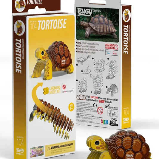 Eugy 3D Wood Puzzle: Tortoise