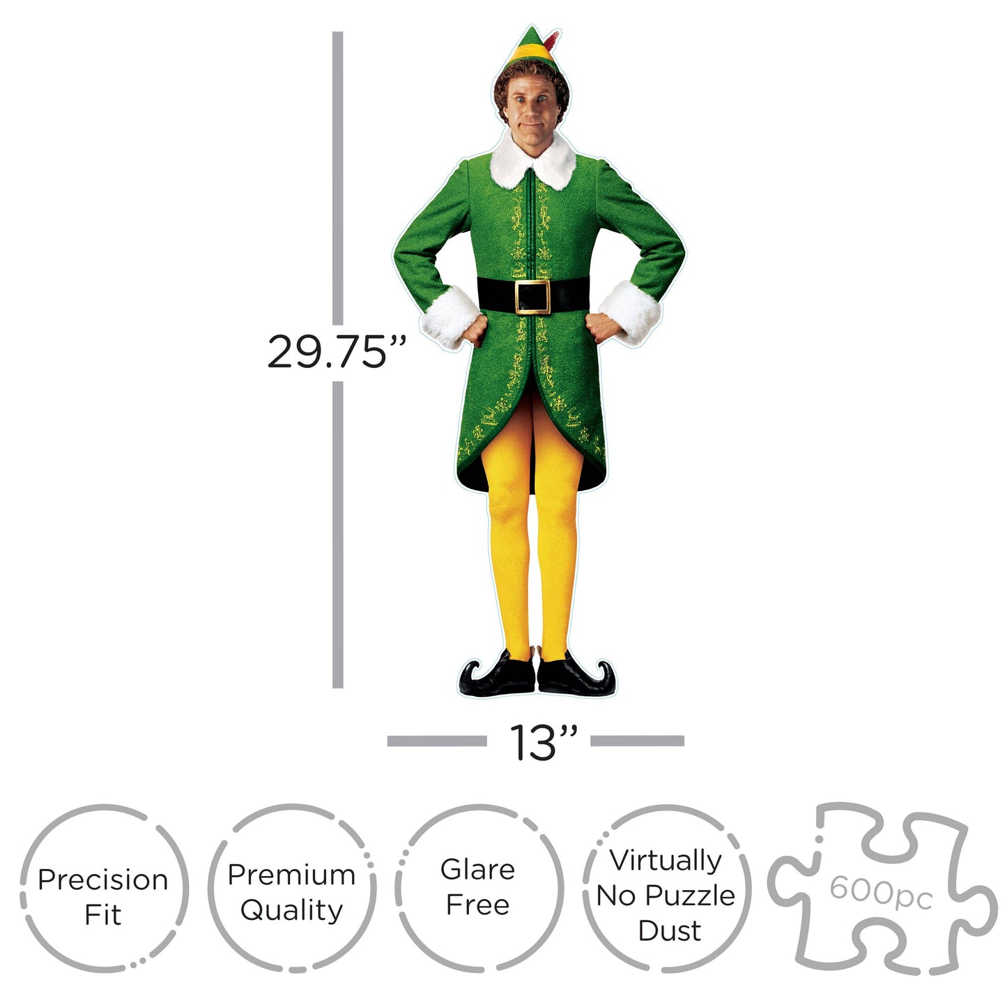 Elf Shaped Double-sided 600pc