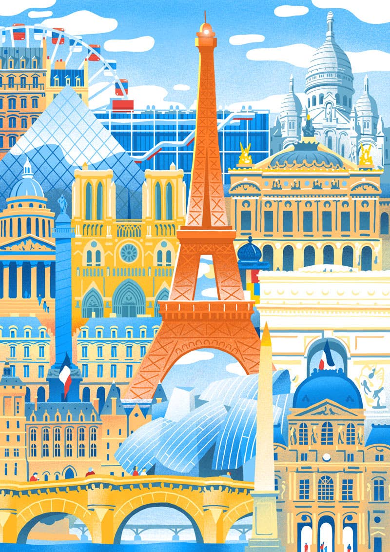 PARIS EN FOLIE Wooden Art Puzzle 30pc