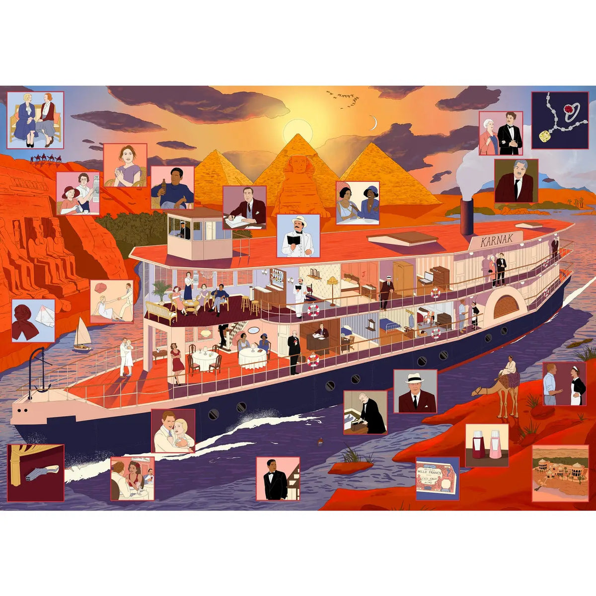The World of Agatha Christie Death on the Nile 1000pc