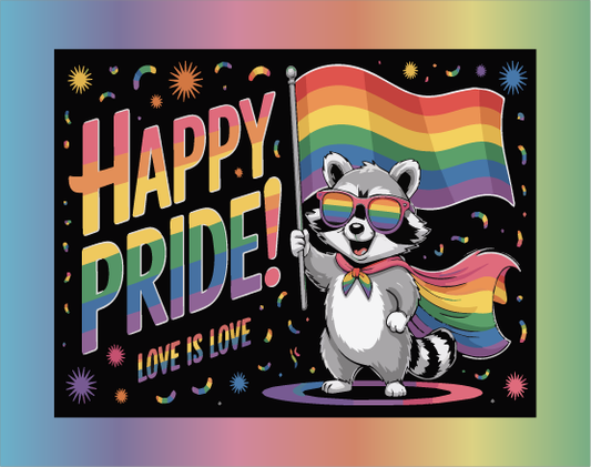 Happy Pride Raccoon 73pc