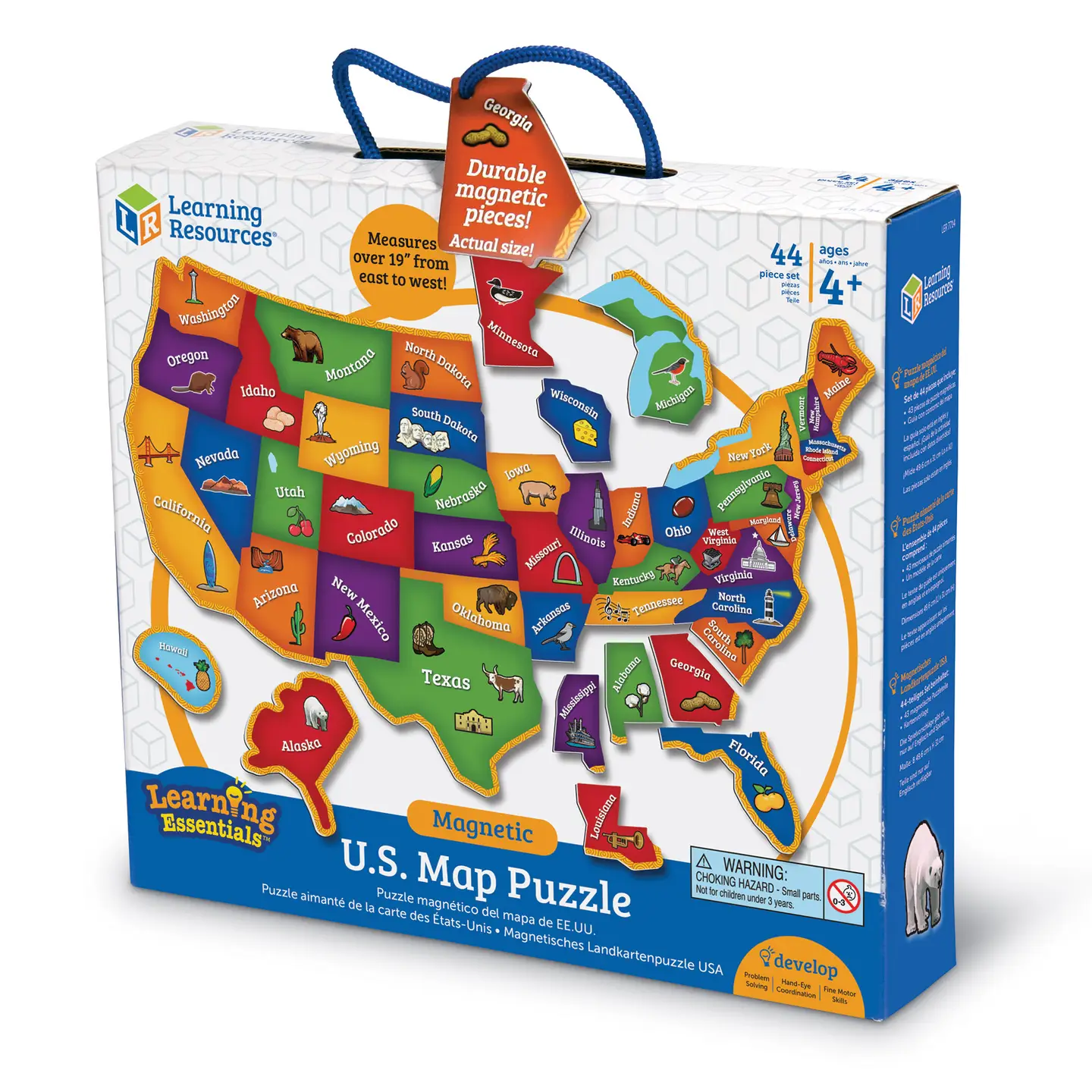 Magnetic U.S. Map Puzzle