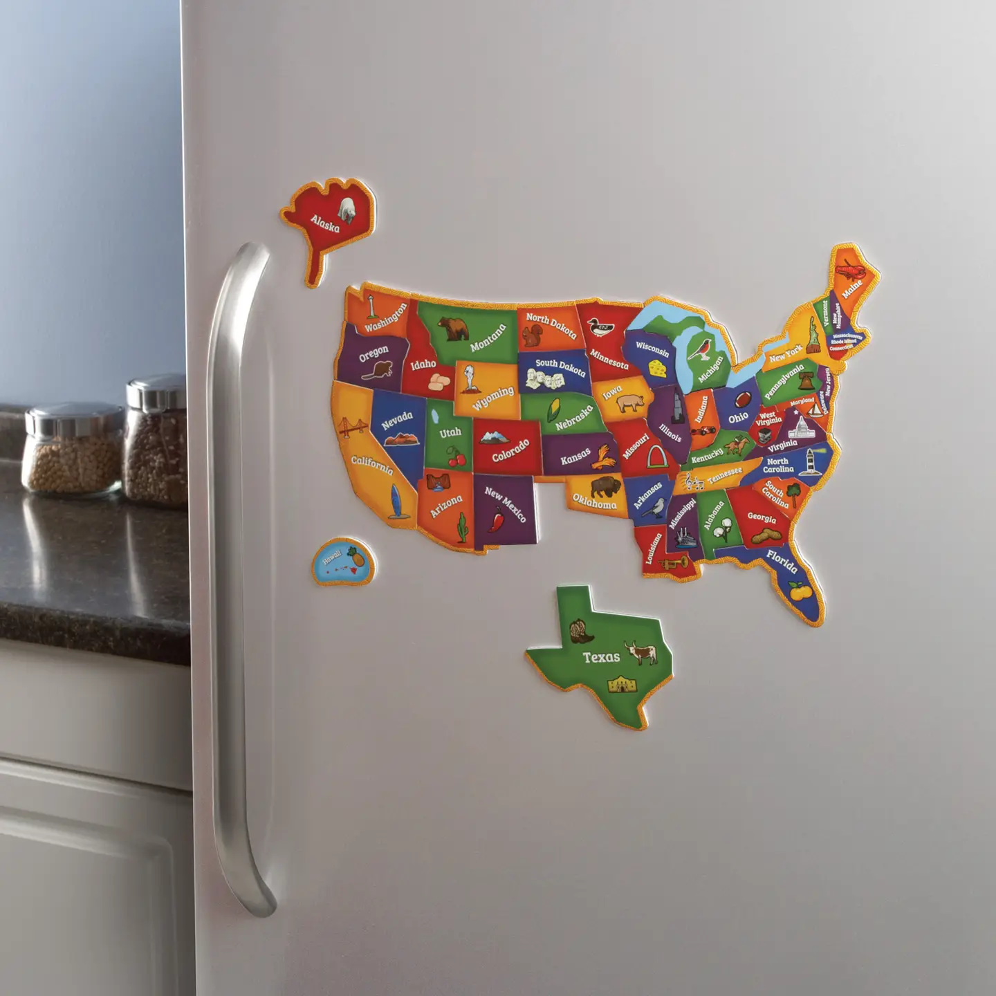 Magnetic U.S. Map Puzzle