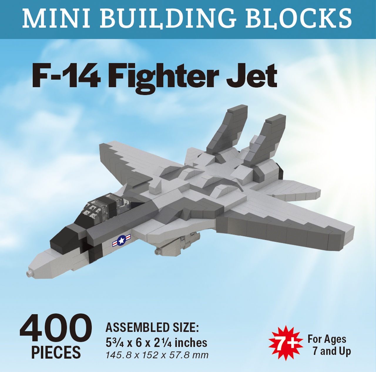 Mini Building Blocks: F-14 Fighter Jet