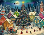 Festive Christmas Village 500pc