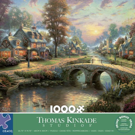 Thomas Kinkade: Sunset on Lamplight Lane 1000pc