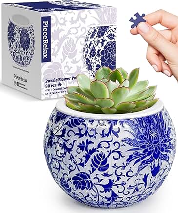 3D Puzzle Planter: Oriental Floral Ornament 80pc