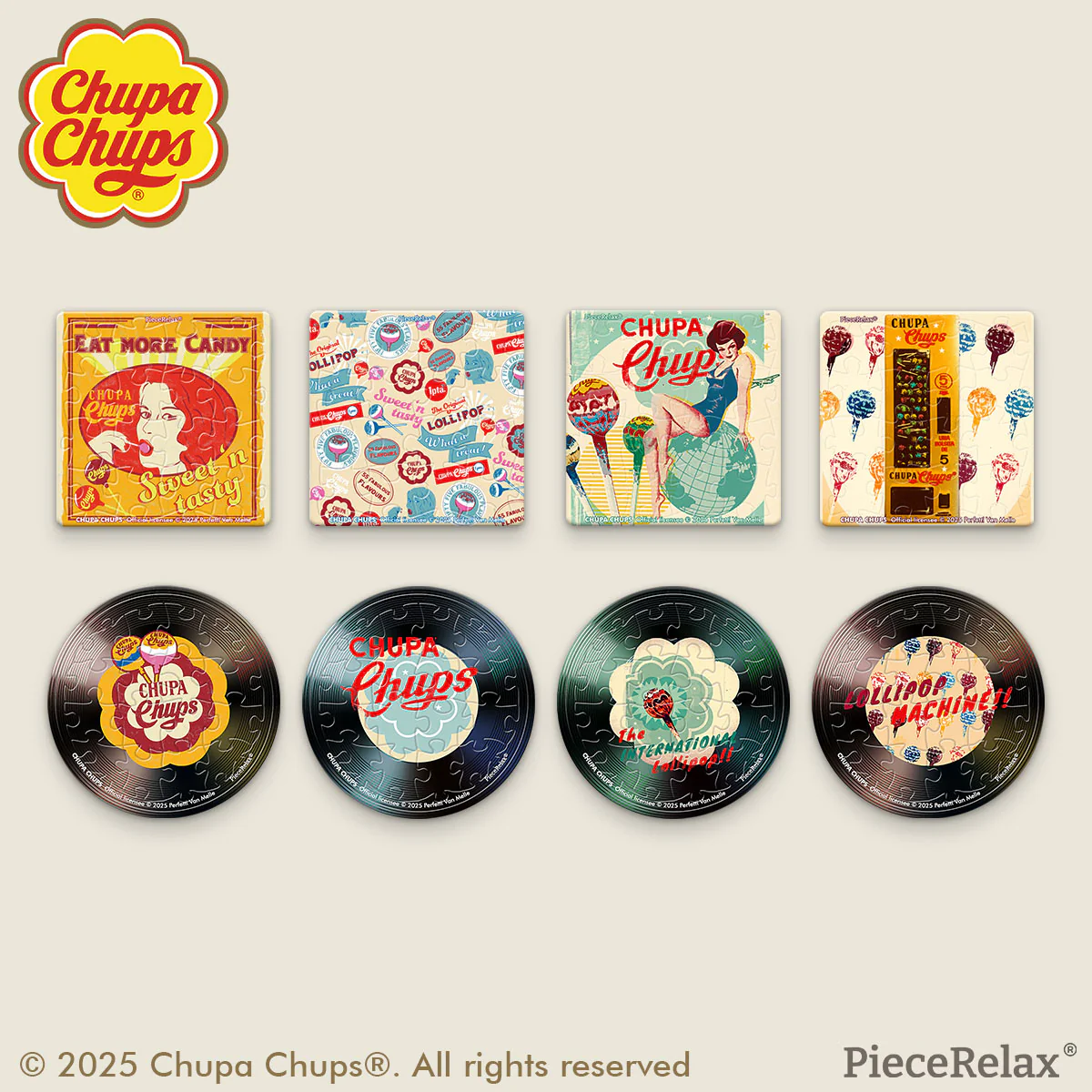 3D Puzzle Magnet Individual (Assembled): Chupa Chups 1958 16pc