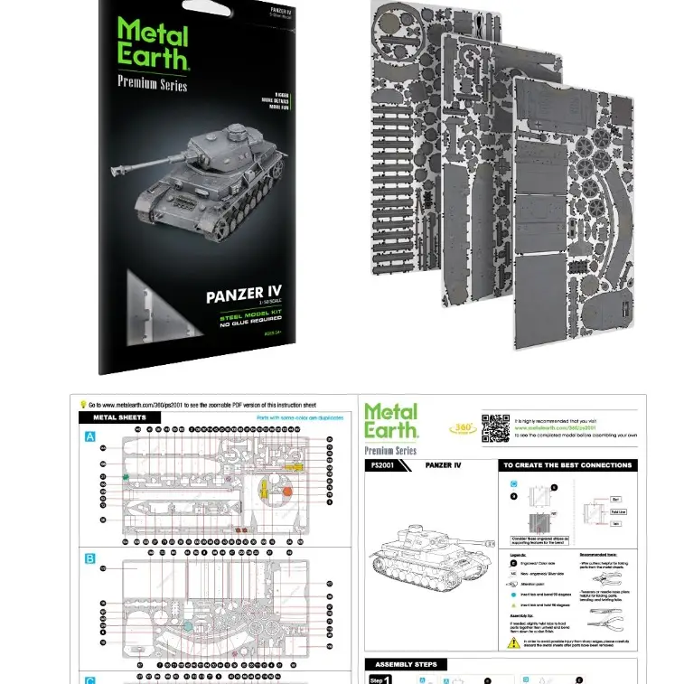 Metal Earth Panzer IV Tank - Premium Series