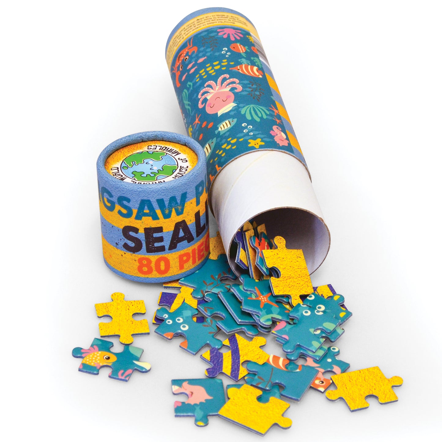 Sealife Puzzle in a Tube 80pc