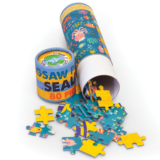 Sealife Puzzle in a Tube 80pc