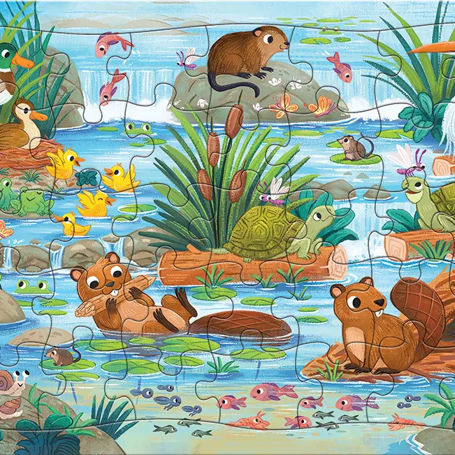 Pond Scene (Tray) 35pc