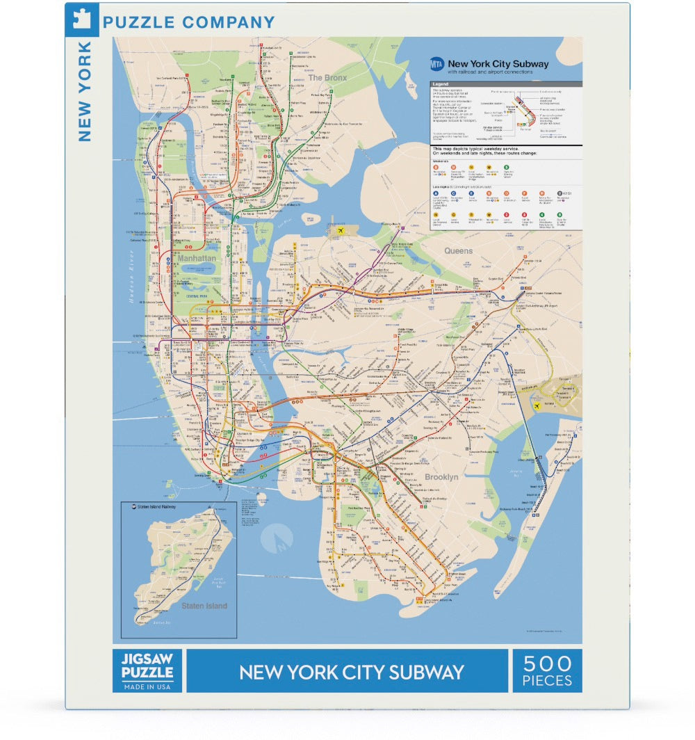 New York Subway Map 500pc
