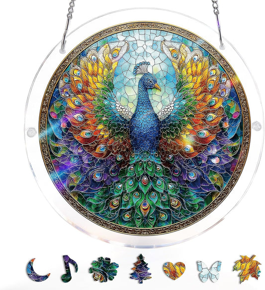 Acrylic Jigsaw: Peacock of Radiance 83pc
