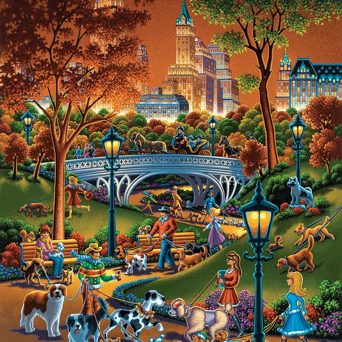 Dowdle: Dog Walkers Personal Puzzle 210pc
