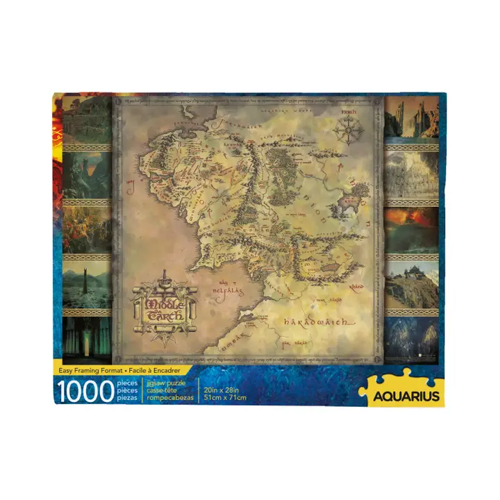 Lord of the Rings Map 1000pc
